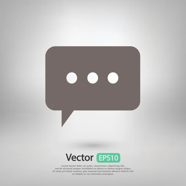 Speech bubble icon — Stock Vector