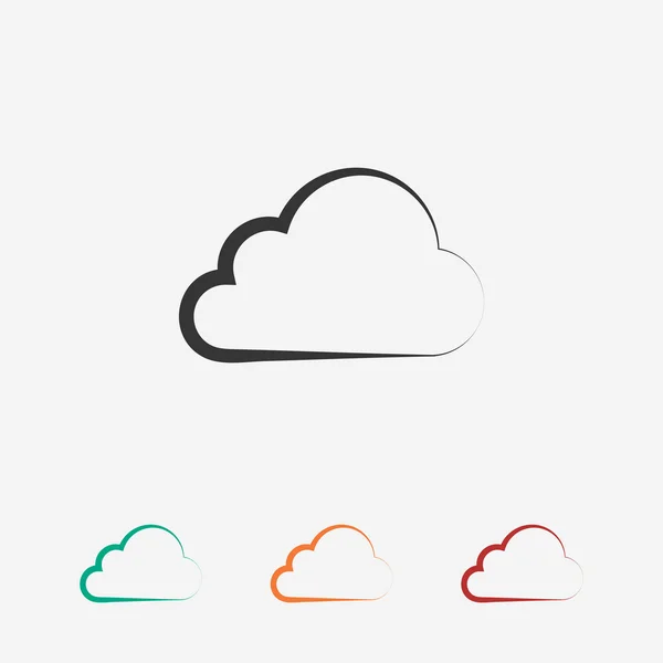 Nube Icono de diseño — Vector de stock