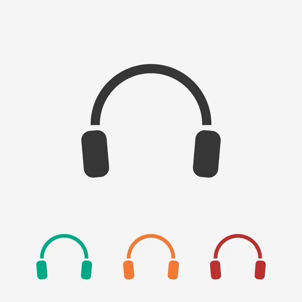 Auriculares icono de diseño — Archivo Imágenes Vectoriales