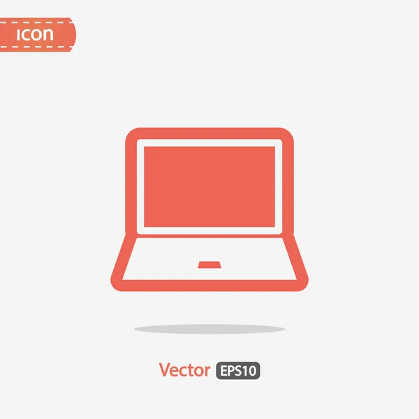 Conception icône ordinateur portable — Image vectorielle