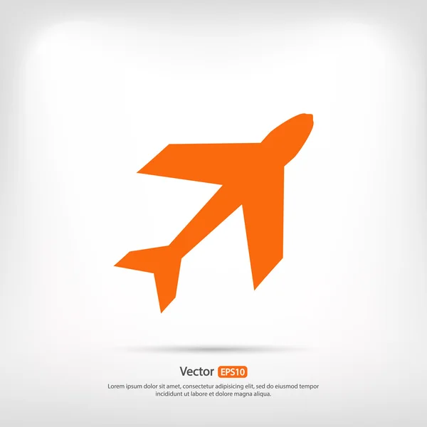 Flugzeugsymboldesign — Stockvektor