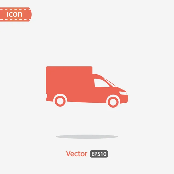 Nákladní plochá ikona — Stockový vektor