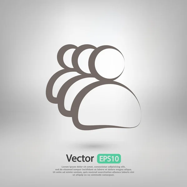 Icono de hombres de negocios — Vector de stock