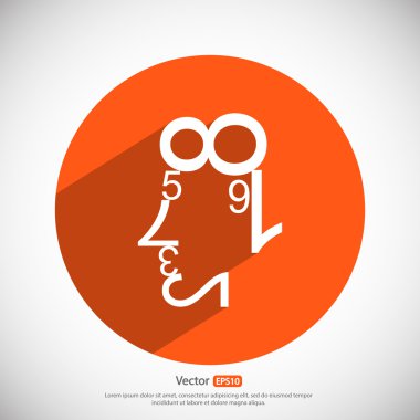 Verileri şekiller insan yüzü.