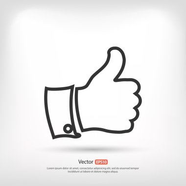 Simge gibi düz tasarım stili