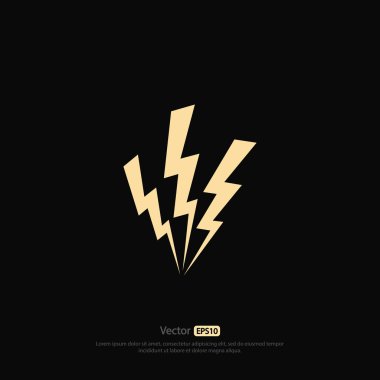 Yıldırım simgesi tasarım