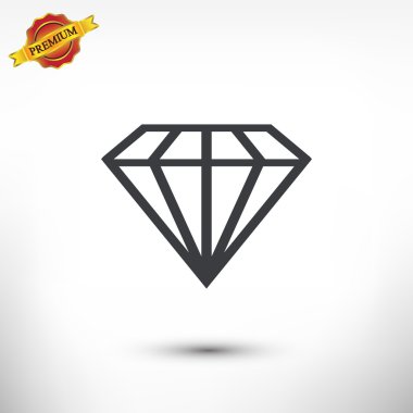 elmas simgesi, düz tasarım