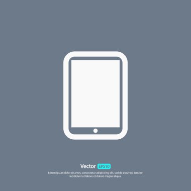 Modern dijital tablet pc simgesi