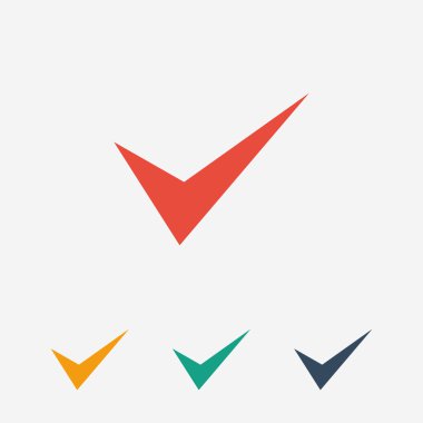 simge onaylayın. düz tasarım stil