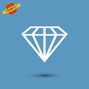 elmas simgesi, düz tasarım
