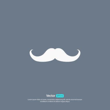 Bıyık düz simgesi