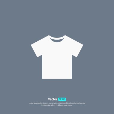 Tshirt düz simgesi
