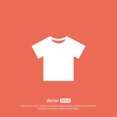 Tshirt düz simgesi