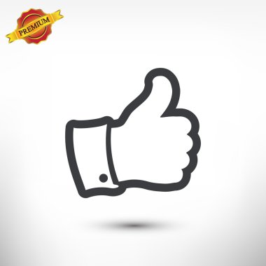 Simge gibi düz tasarım stili