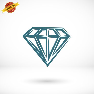 elmas simgesi, düz tasarım
