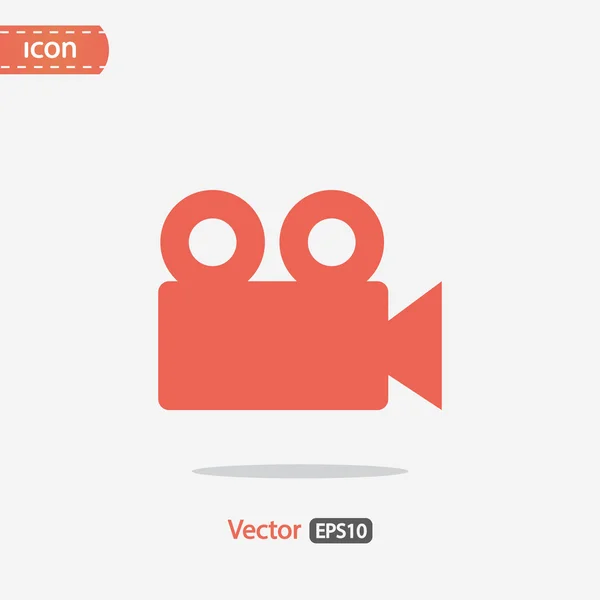 Videokamera-ikonen — Stock vektor
