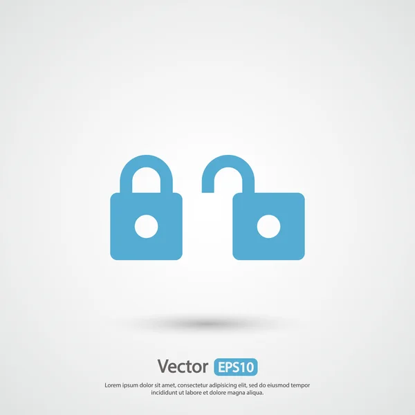 Lakat ikon, lapos design stílusban — Stock Vector
