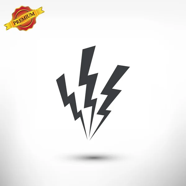 Lightning icon design — Stock Vector