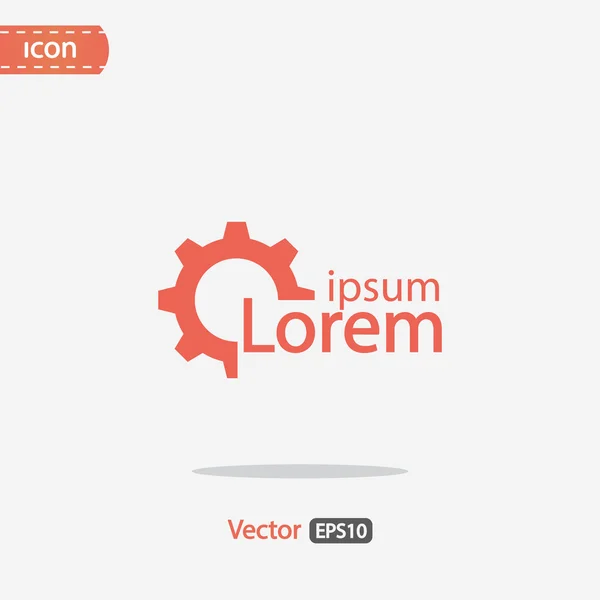 Fogaskerék ikonra design — Stock Vector