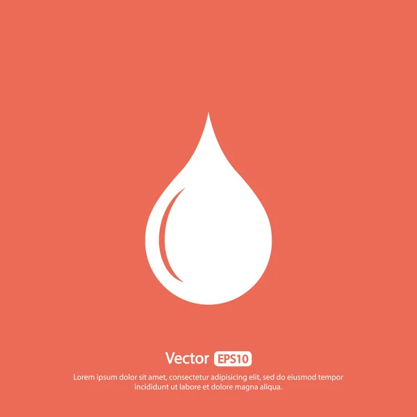 Drop pictogram ontwerp — Stockvector