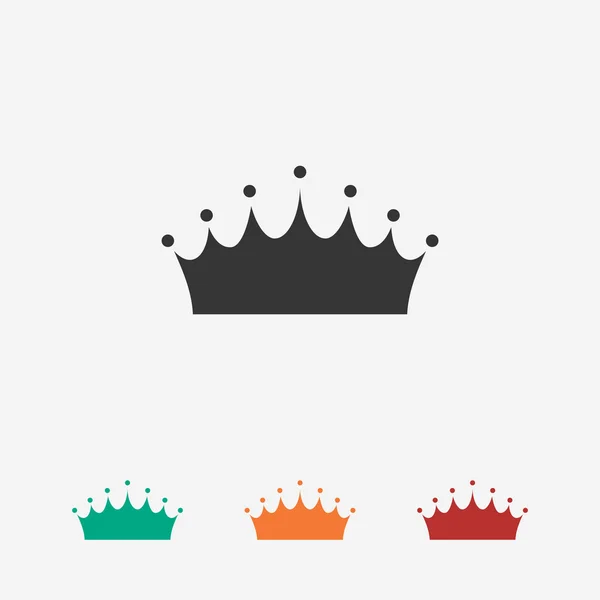 Crown  icon, Flat design style — Stock Vector