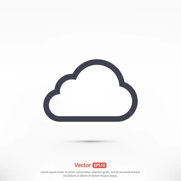 Cloud ikony designu — Stockový vektor