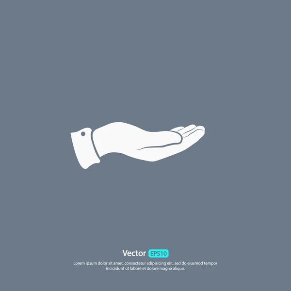 Hand pictogram ontwerp — Stockvector