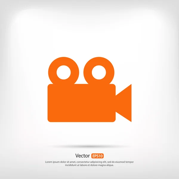 Icono de cámara de vídeo — Vector de stock