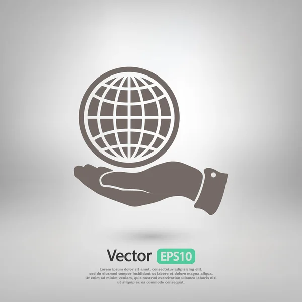 Design de ícone globo — Vetor de Stock