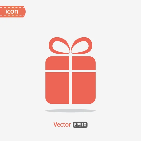 Icône boîte cadeau — Image vectorielle