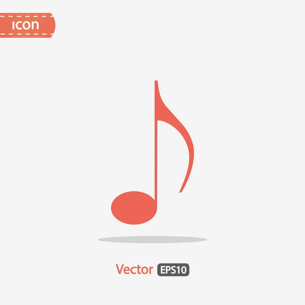 Ícone de música design — Vetor de Stock