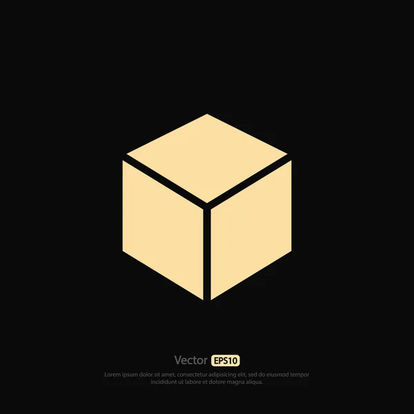 Icône de conception de logo 3d cube — Image vectorielle