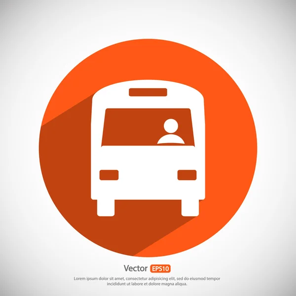 Design de ícone de ônibus — Vetor de Stock