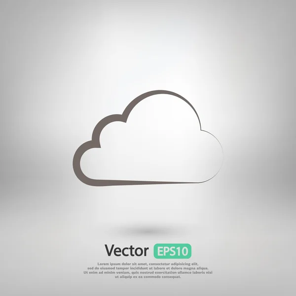 Chmura ikona designu — Wektor stockowy