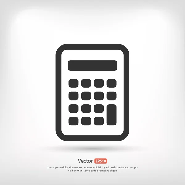 Calculator icon design — Stock Vector