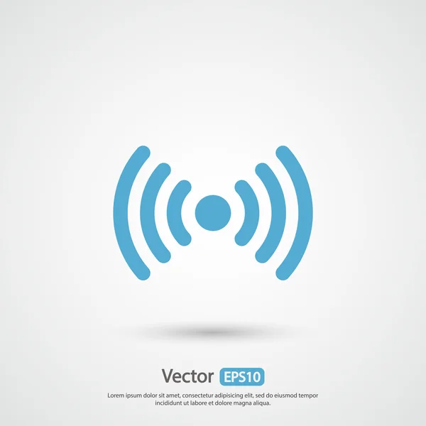 Wireless Icon,  Flat design style — Stock Vector