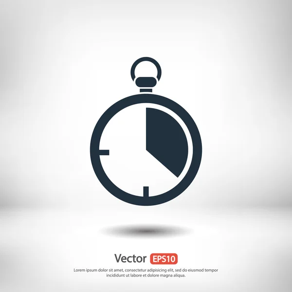 Stopwatch icon design — Stock Vector