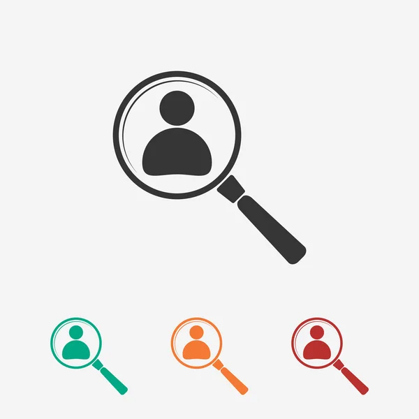 Employee Search icon — Stock Vector