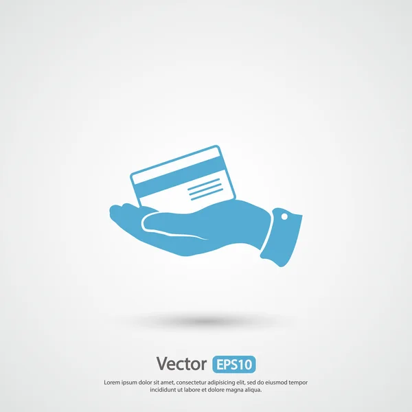 Bank credit card icon — Stock Vector