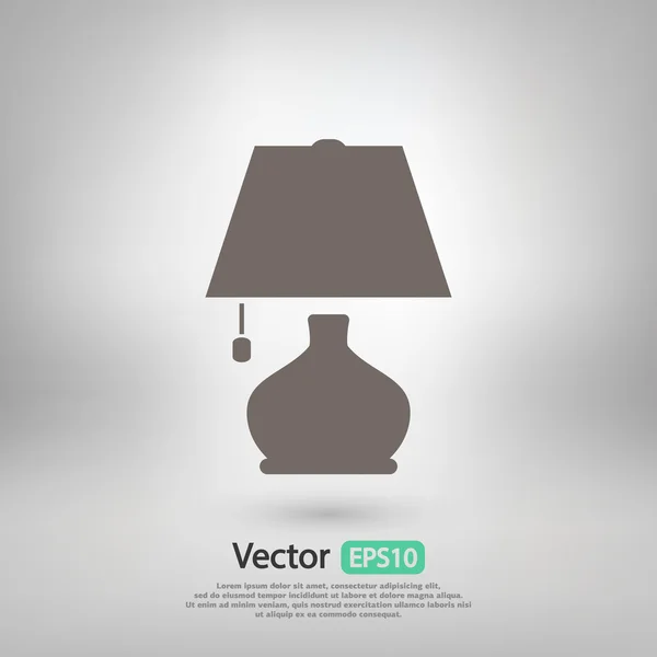 Lampa ikon design — Stock vektor