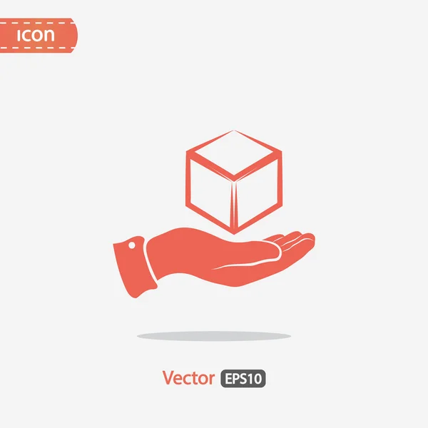 Icono de diseño del logotipo del cubo 3d — Vector de stock