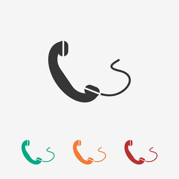 Телефон, плоскі значок — стоковий вектор