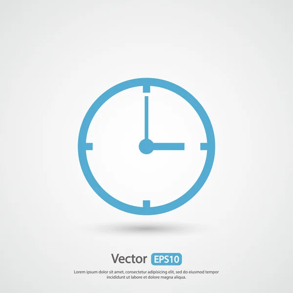 Reloj icono de diseño — Archivo Imágenes Vectoriales