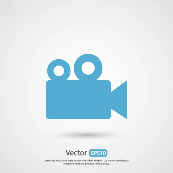 Icono de cámara de vídeo — Vector de stock