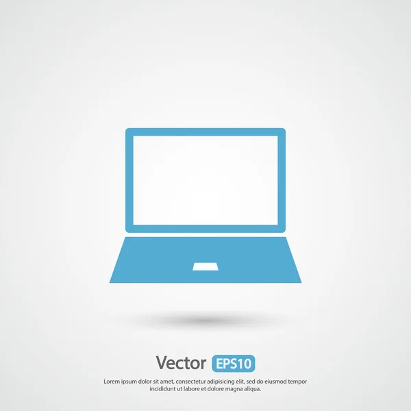 Laptop pictogram ontwerp — Stockvector