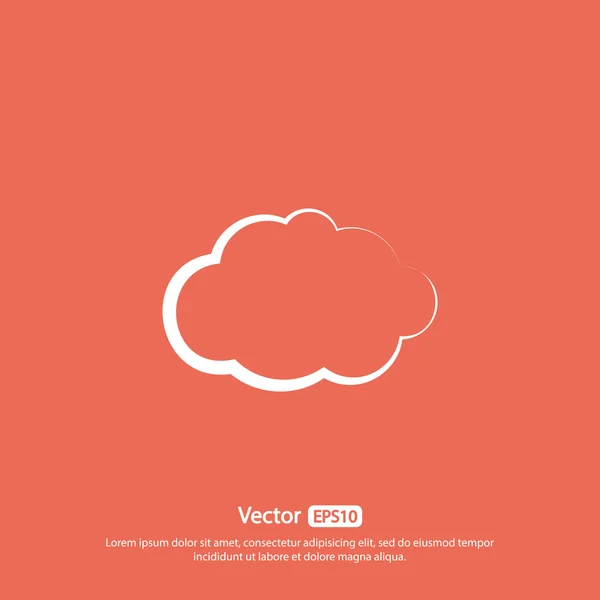 Design de ícone de nuvem — Vetor de Stock