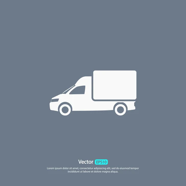 Vrachtwagen Flat Icon — Stockvector