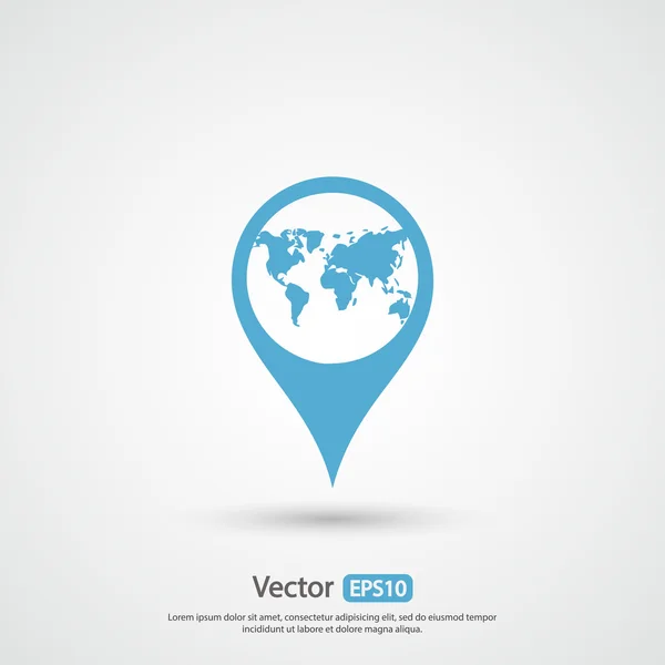 Ícone de marca, ponteiro —  Vetores de Stock