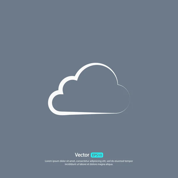 Cloud icon design — Stock Vector