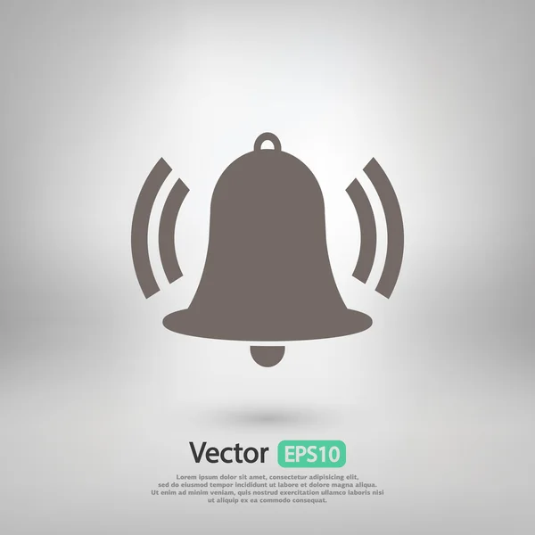 Bell icono de diseño — Vector de stock